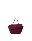 Detachable mini pouch from Rico Rinaldi Mendy Deep Maroon shoulder bag in premium crocodile embossed PU vegan leather