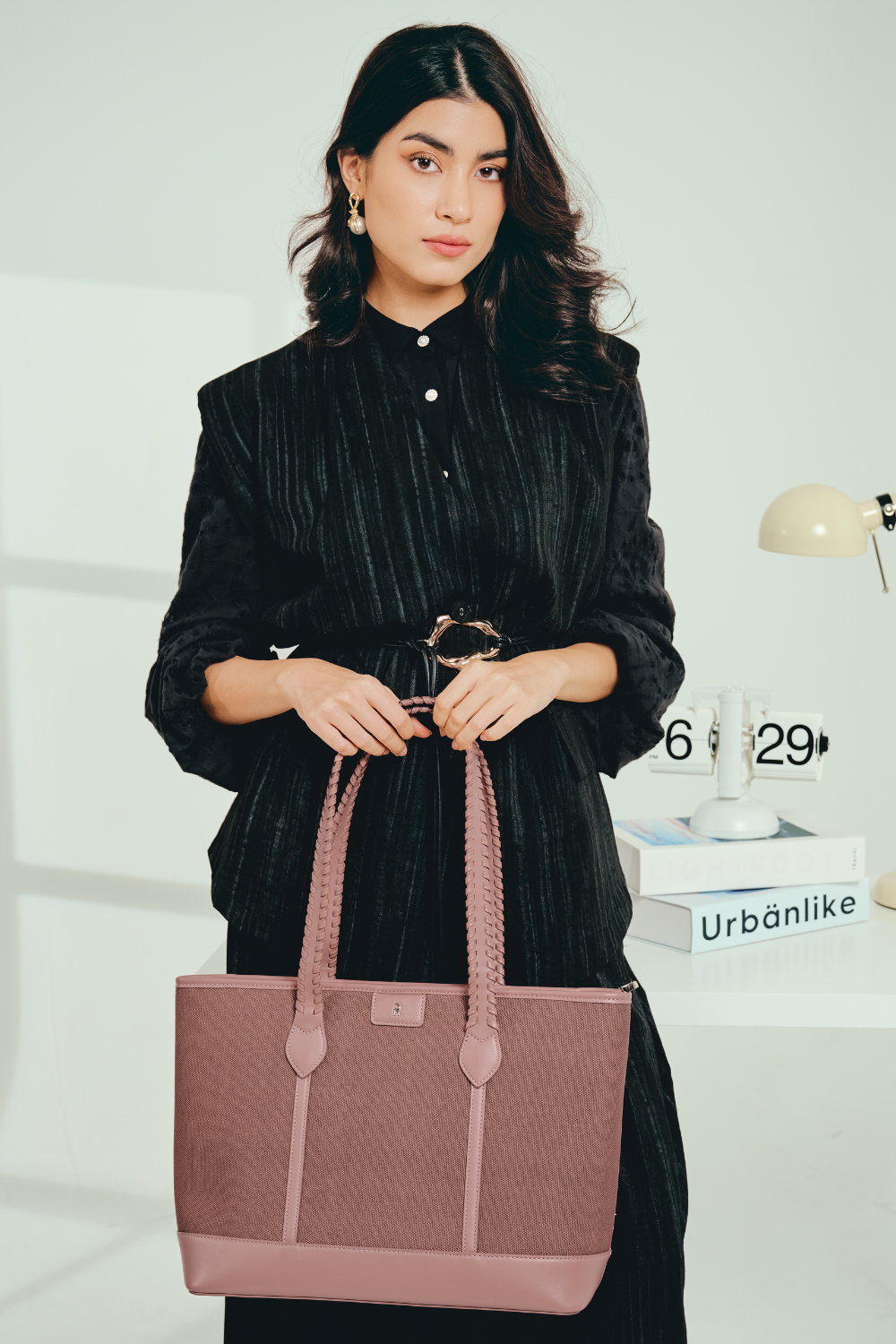 Nirina Tote Bag in Deep Blush