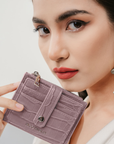Teo Small Wallet in Dusty Blush