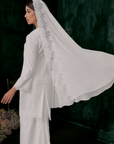Elina Bridal Short Veil in Off White