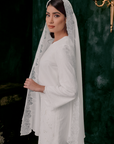 Elina Bridal Short Veil in Off White
