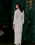 Kesuma Bridal Long Kurung in Off White