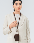 Signature Card Holder in Dark Brown