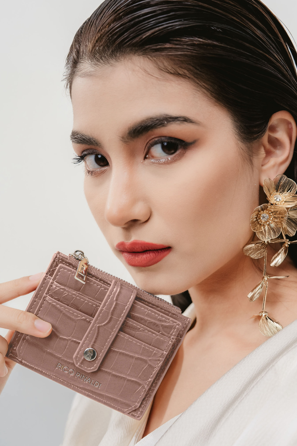 Teo Small Wallet in Light Brown