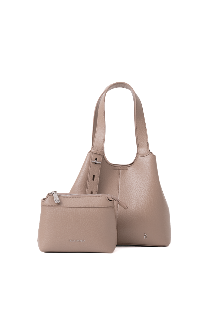 Women's Convertible Shoulder Bag with Detachable Pouch