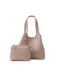 Women's Convertible Shoulder Bag with Detachable Pouch