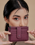 Riri Small Wallet in Maroon
