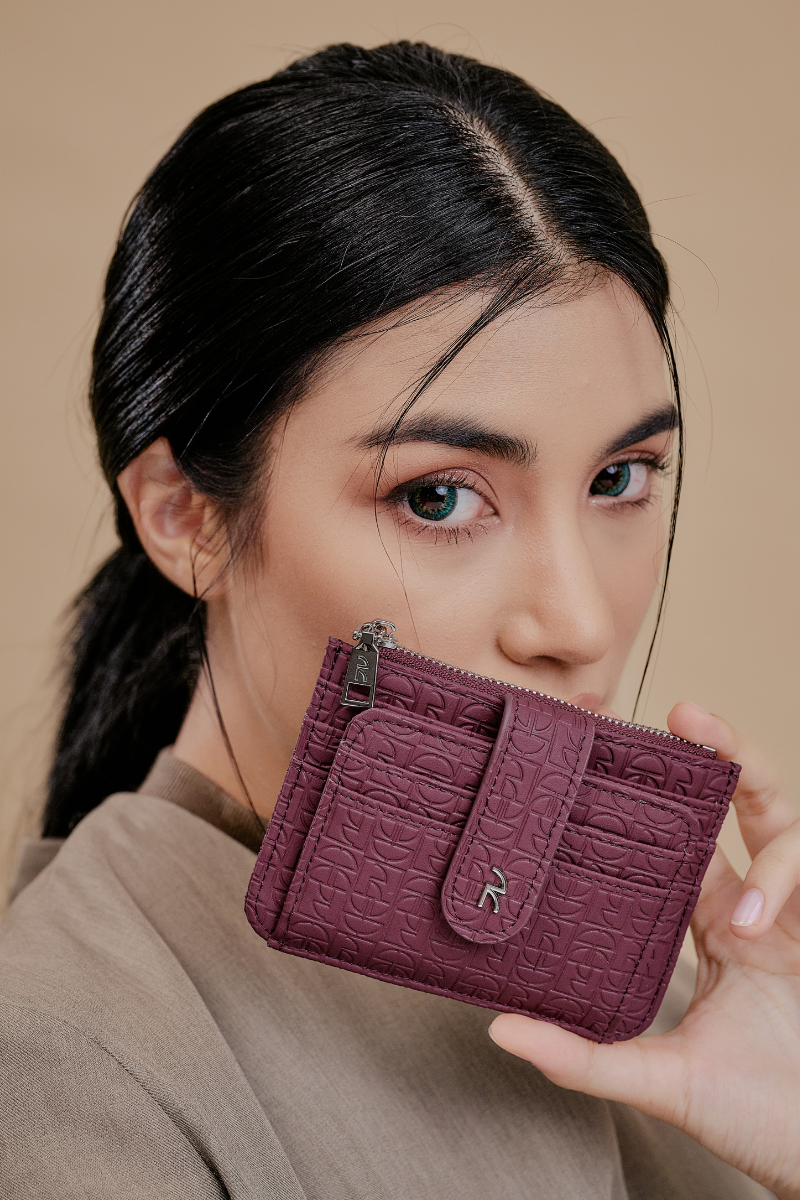 Riri Small Wallet in Maroon