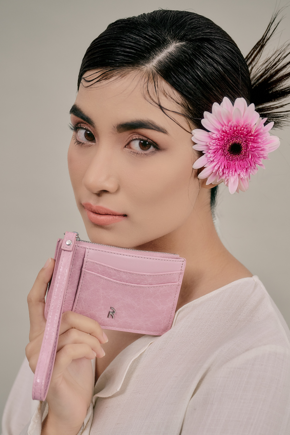Jimoo Wallet in Mauve Pink