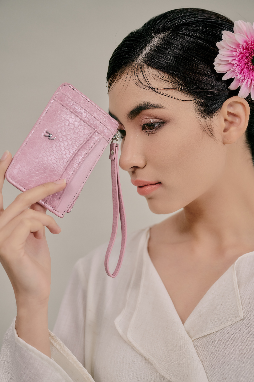 Jimoo Wallet in Mauve Pink