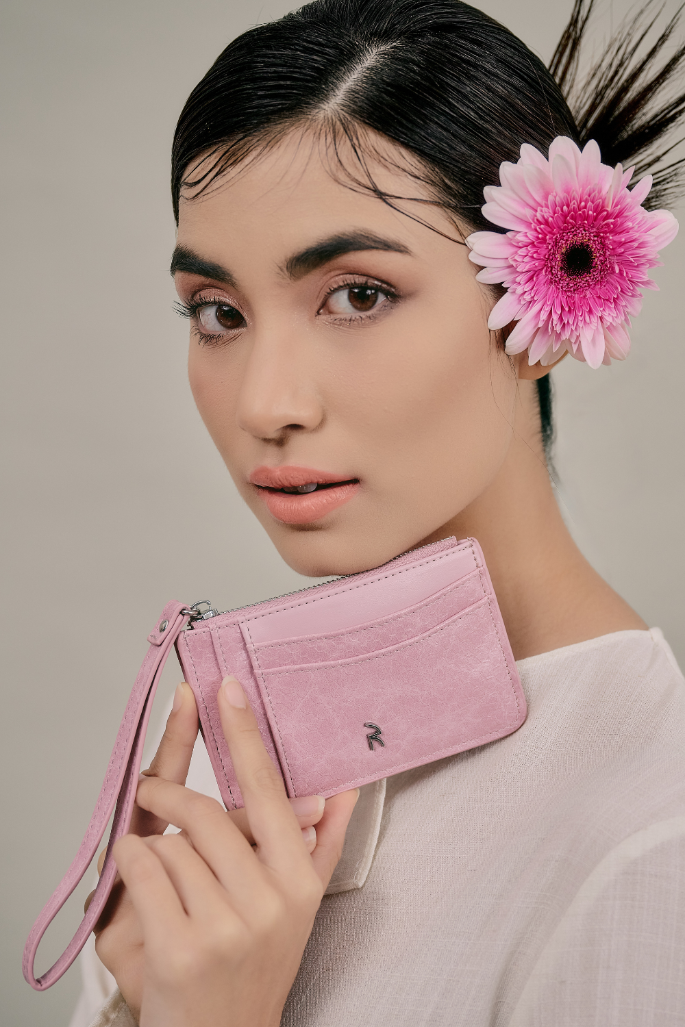 Jimoo Wallet in Mauve Pink