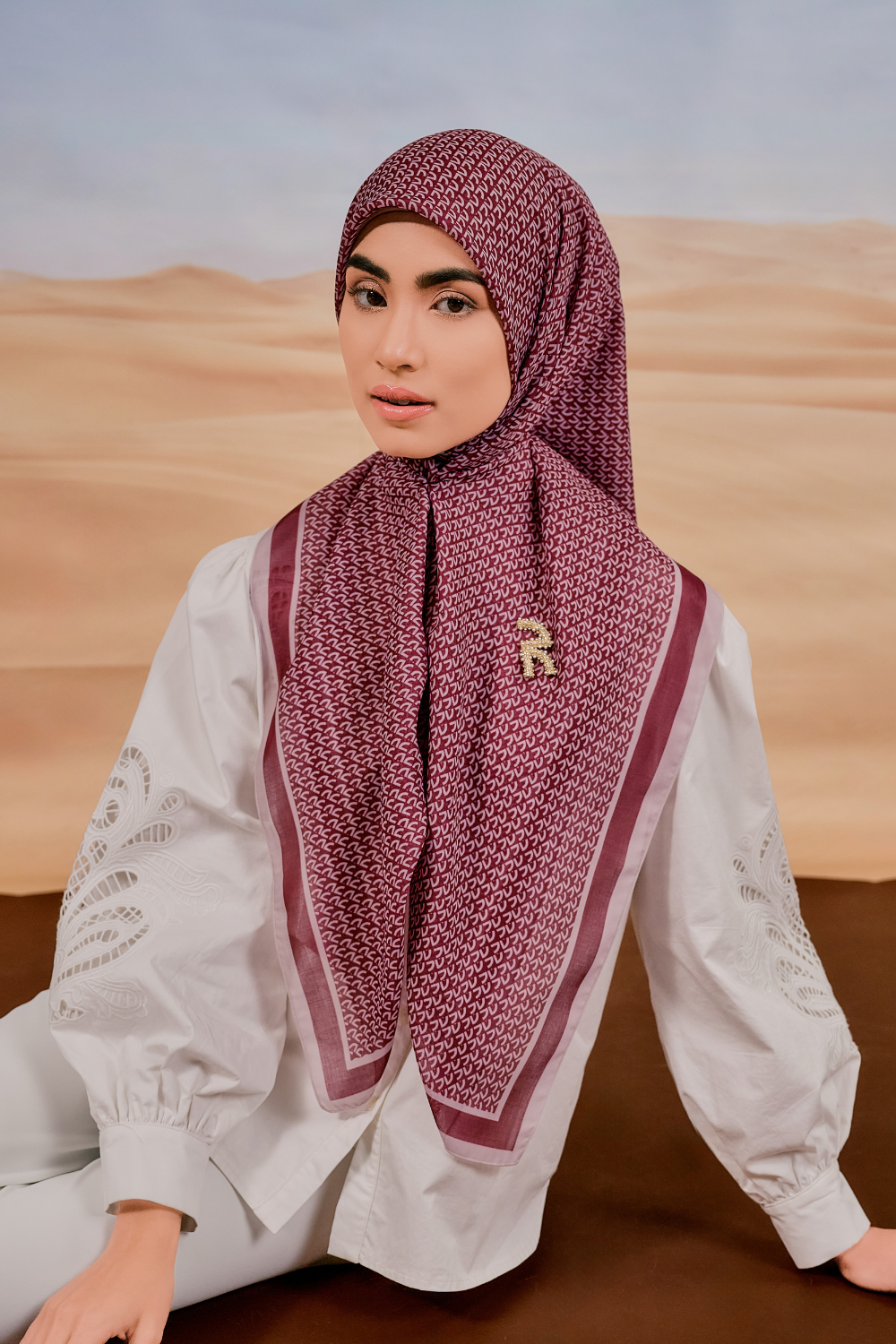 Mori Scarve in Mulberry