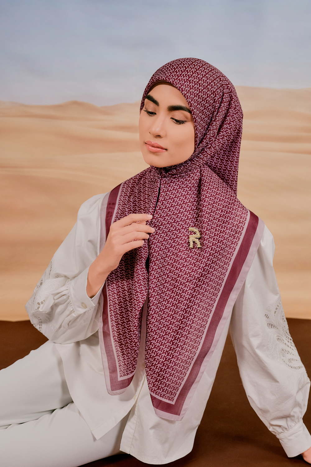 Mori Scarve in Mulberry