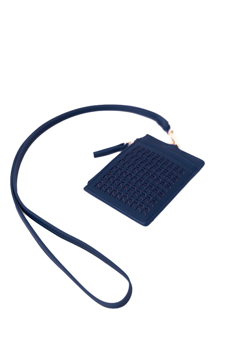 Signature Card Holder in Navy Blue