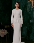 Nuri Bridal Kurung Modern in Off White