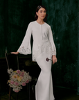 Nuri Bridal Kurung Modern in Off White