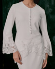 Nuri Bridal Kurung Modern in Off White