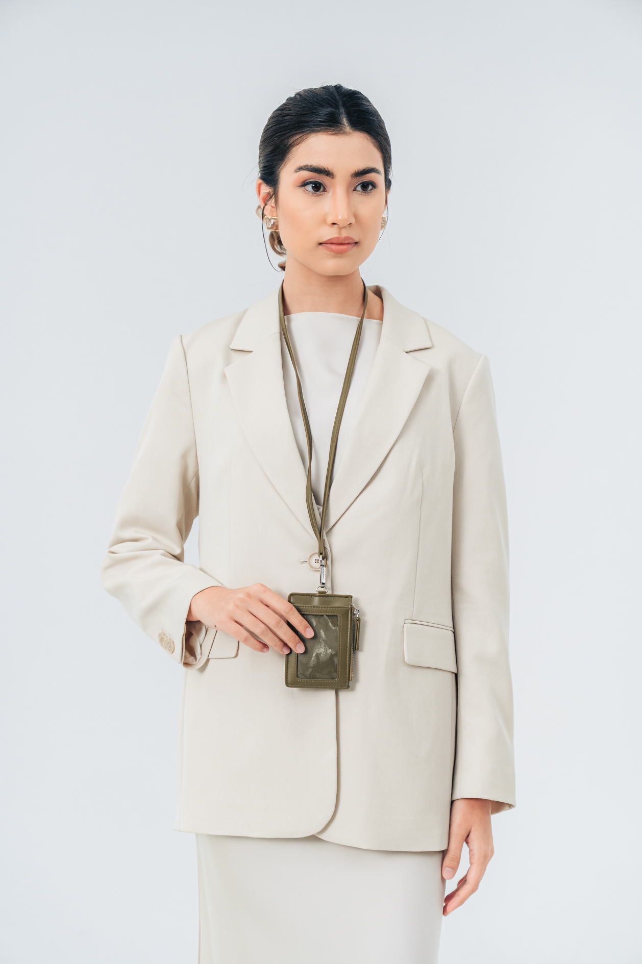 Signature Card Holder in Olive