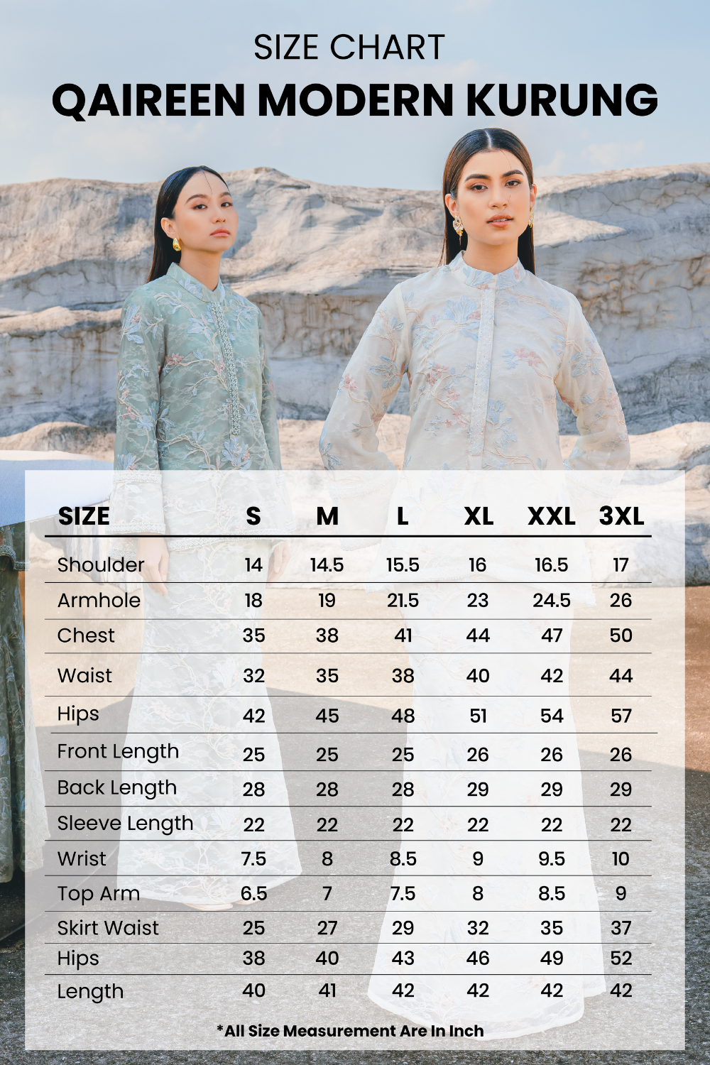 Qaireen Modern Kurung Summeraya 2026 in Cream