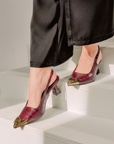 Dayang Heels in Red Wine