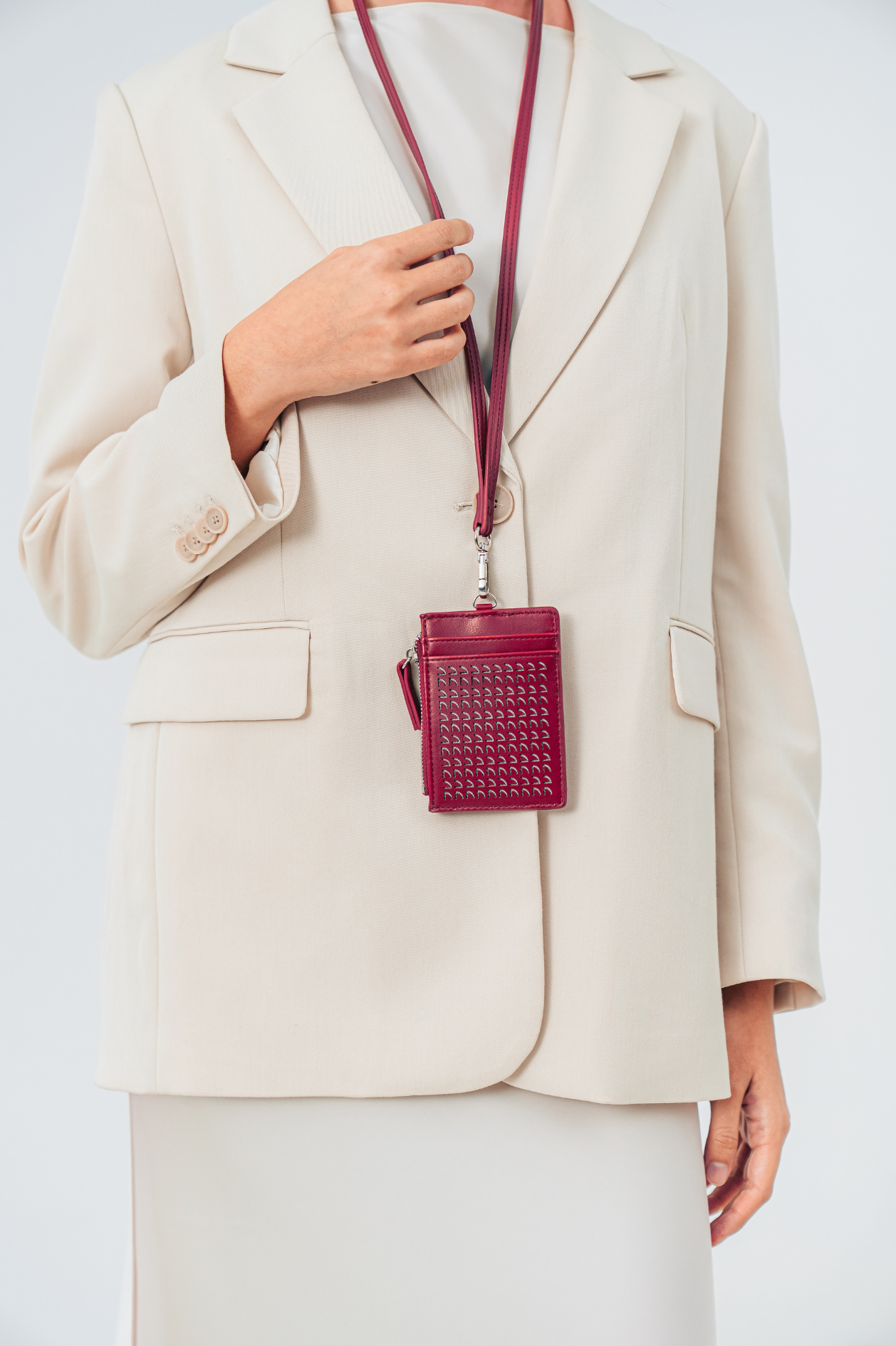 Signature Card Holder in Rouge
