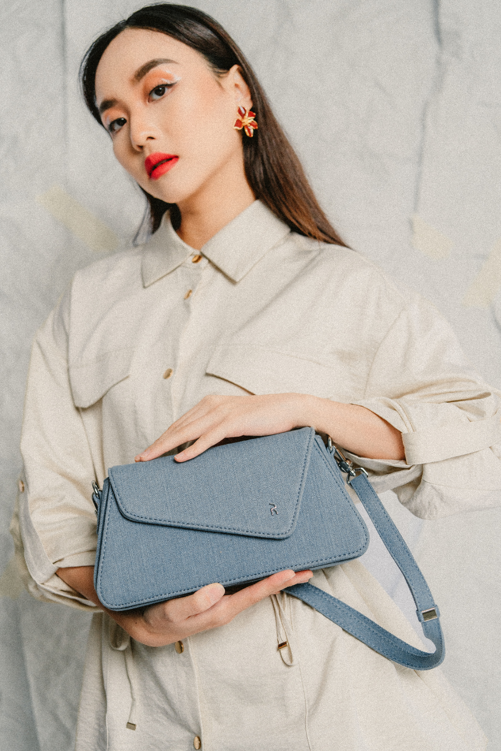 Leo Denim Bag in Sandwash