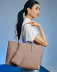 Jiro Tote Bag in Taupe