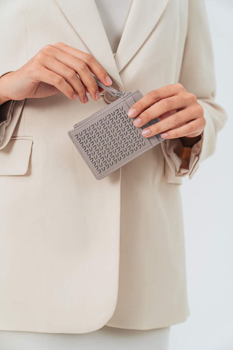 Signature Card Holder in Taupe