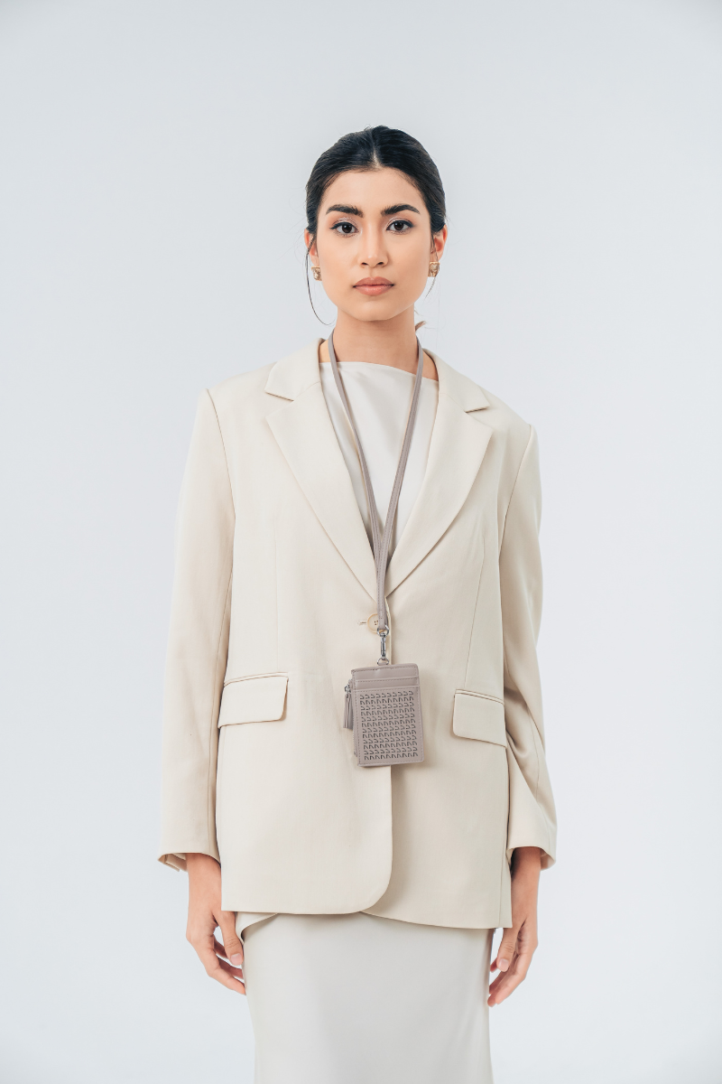 Signature Card Holder in Taupe