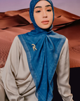 Amaya Scarve in Teal Blue