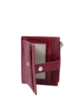 Teo Small Wallet in Wine