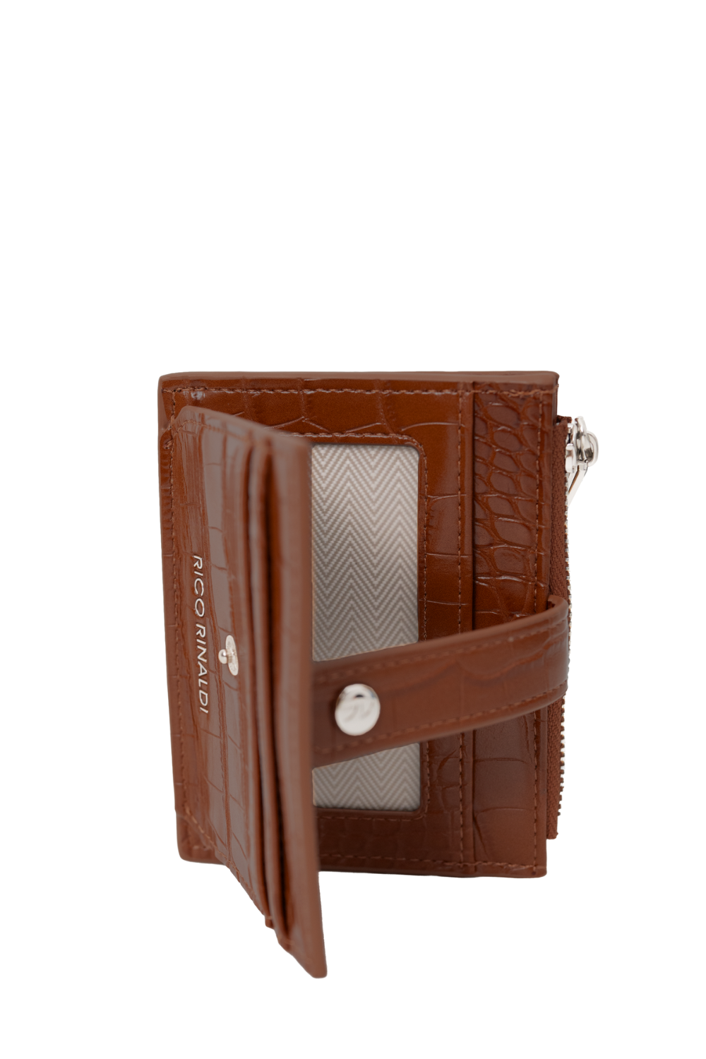 Teo Small Wallet in Wood Brown