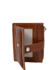 Teo Small Wallet in Wood Brown