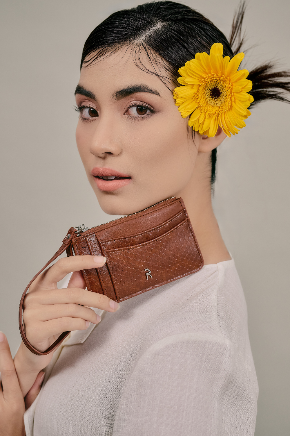 Jimoo Wallet in Wood Brown