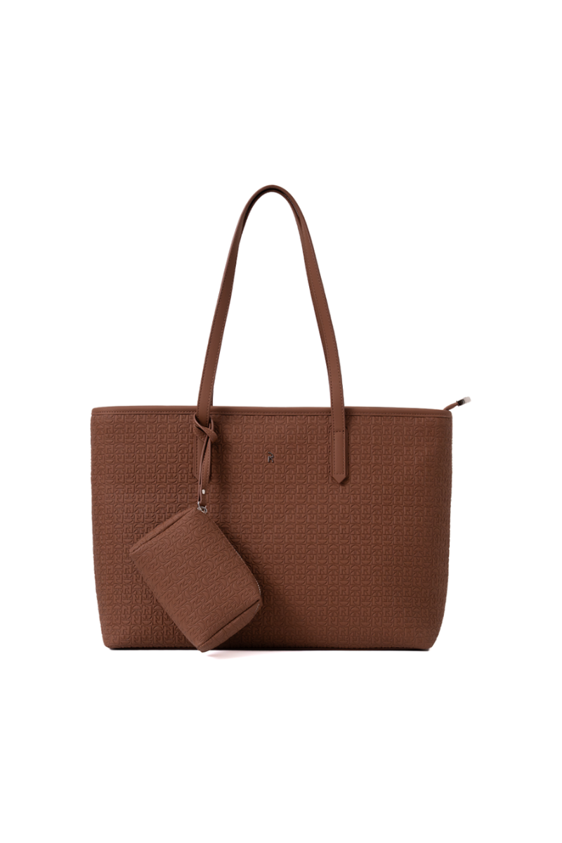 Jiro Tote Bag in Wood Brown