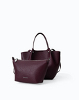 Tikka Tote Bag in Dark Wine