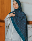 Anora Shawl in Deep Blue