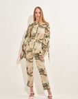 Rico Rinaldi Resort 2020 Straight Pants Printed in Mint Green