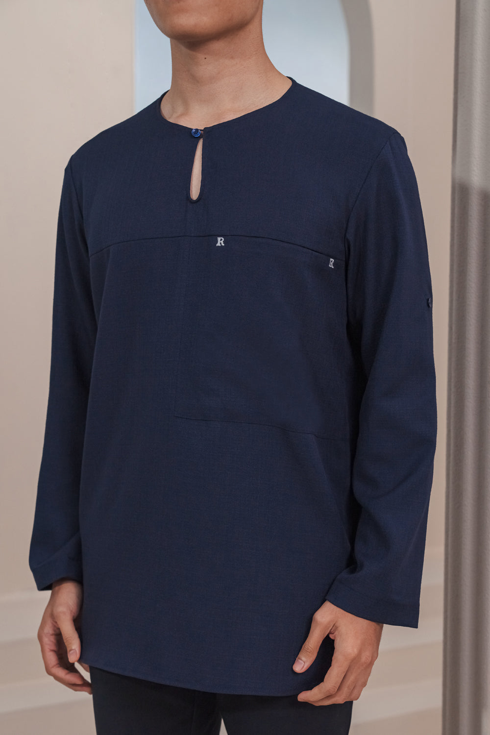 Arjuna Modern Kurta Summeraya in Dark Blue