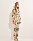 Rico Rinaldi Resort 2020 Straight Pants Printed in Mint Green
